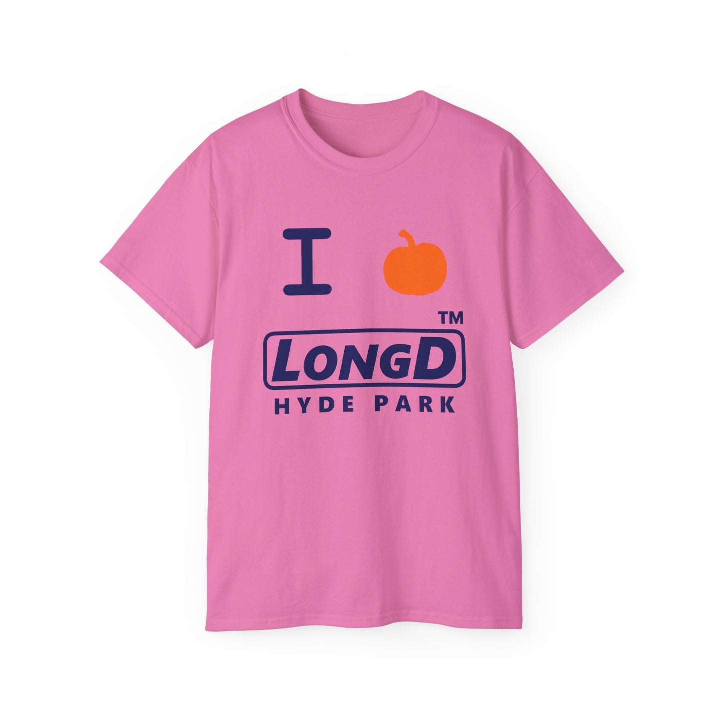 I Pumpkin LongD® Logo Cotton Tee positive blue basic Hyde Park logo