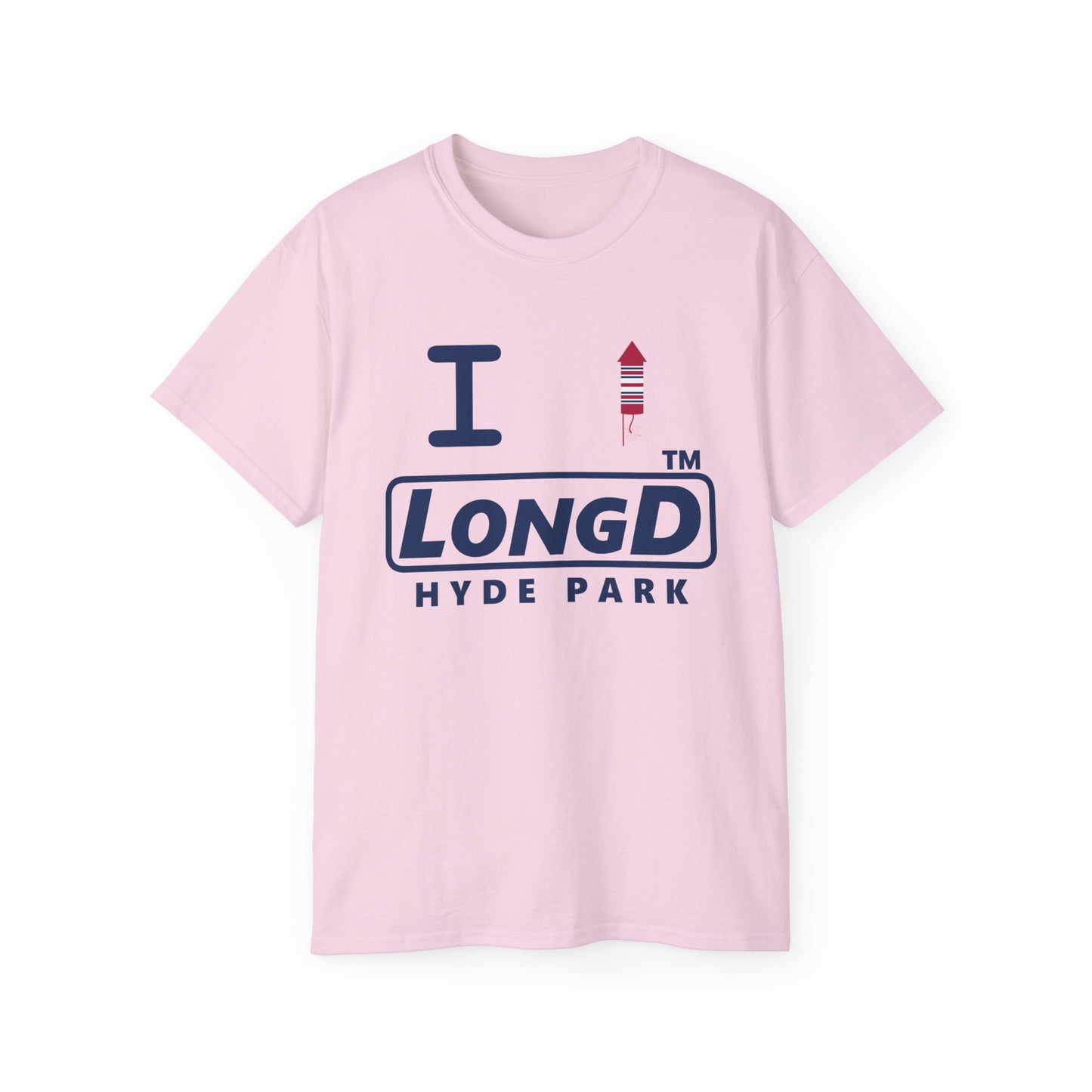 I firecracker LongD official basic Hyde Park logo cotton tee