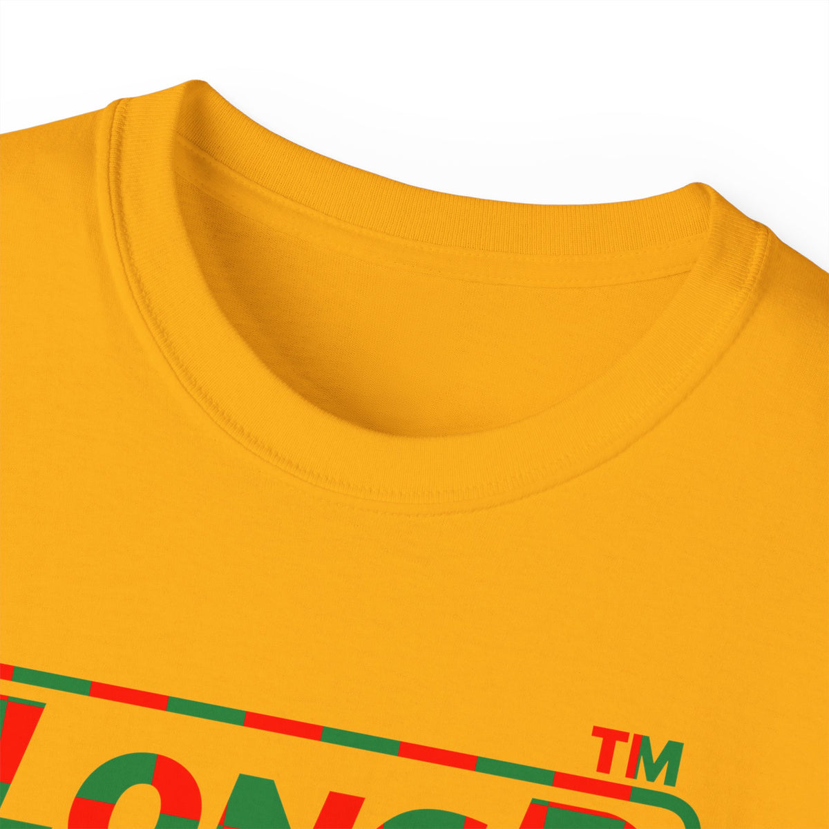 LongD Hyde Park positive checkered logo (Xmas colors) cotton tee