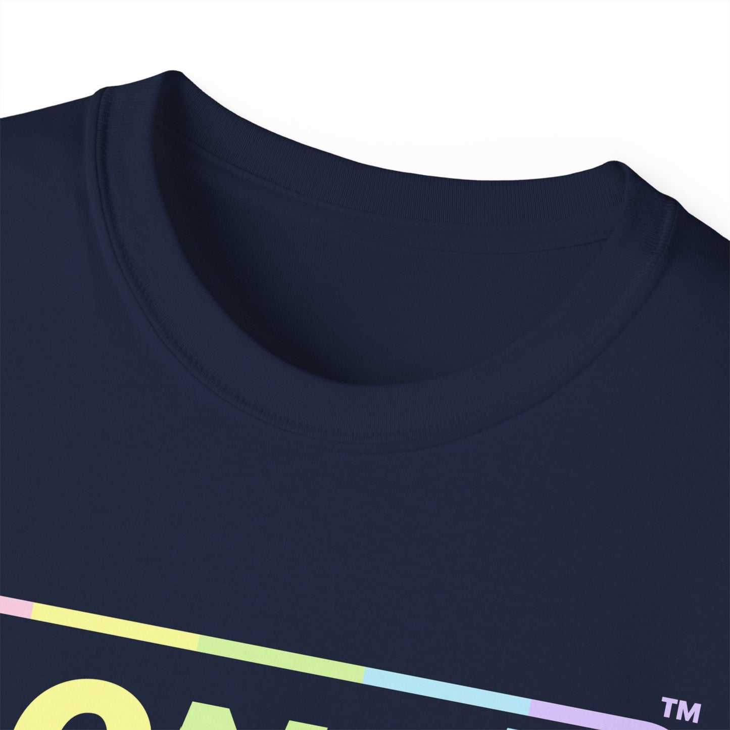 LongD® Logo Cotton Tee (Easter pastel spectrum in positive text)