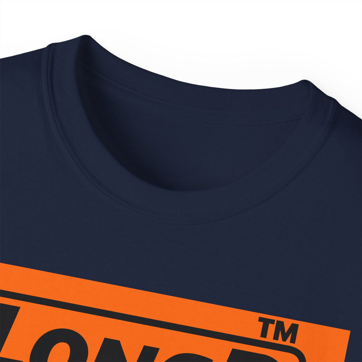 LongD Hyde Park logo Black (000000) on orange (FE7518) (Halloween colors) cotton tee