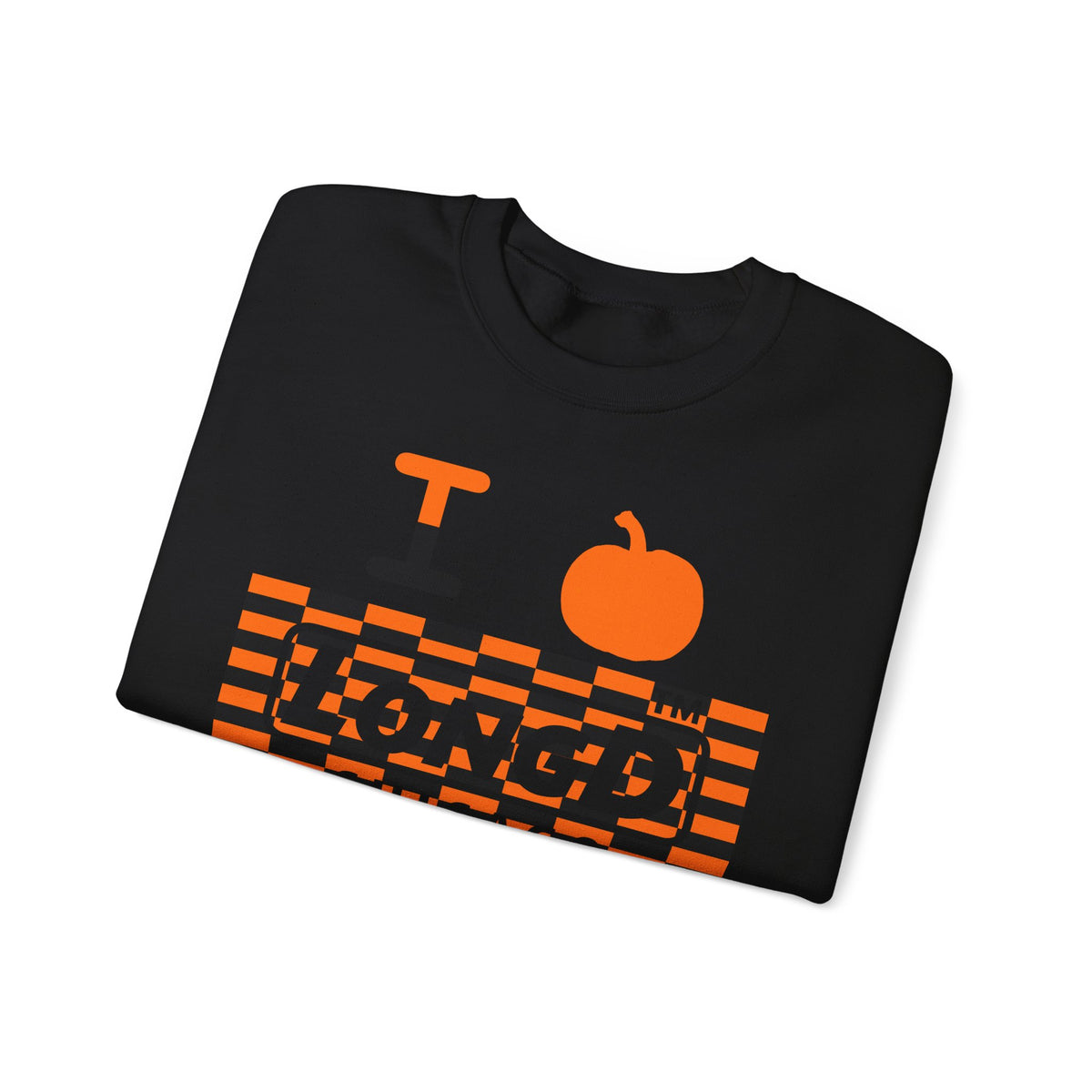 I pumpkin LongD Chicago negative tiled logo crewneck sweatshirt
