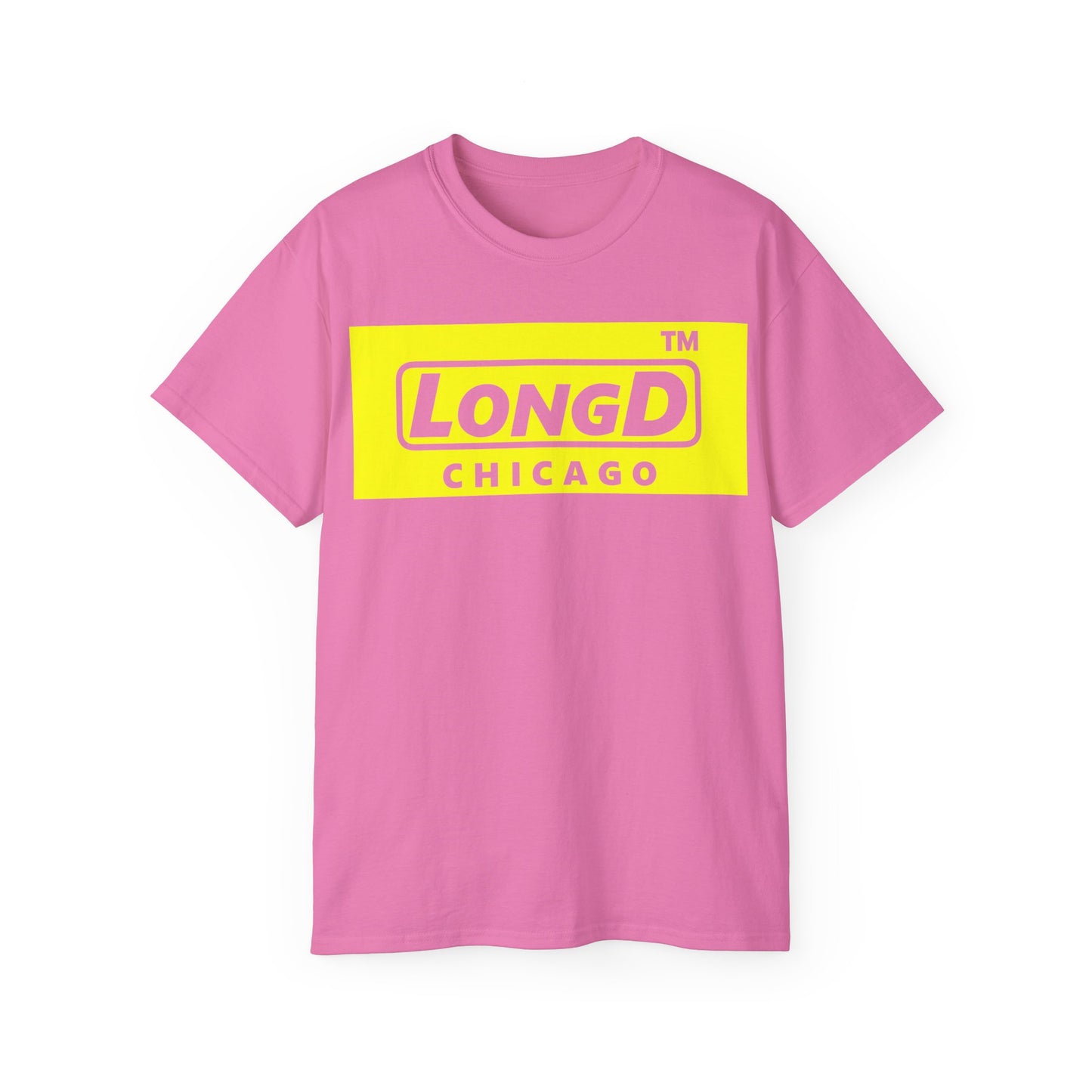 LongD® Logo Cotton Tee negative reverse basic Chicago logo