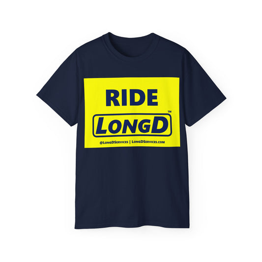 Ride LongD Reverse Negative Style Logo Cotton Tee