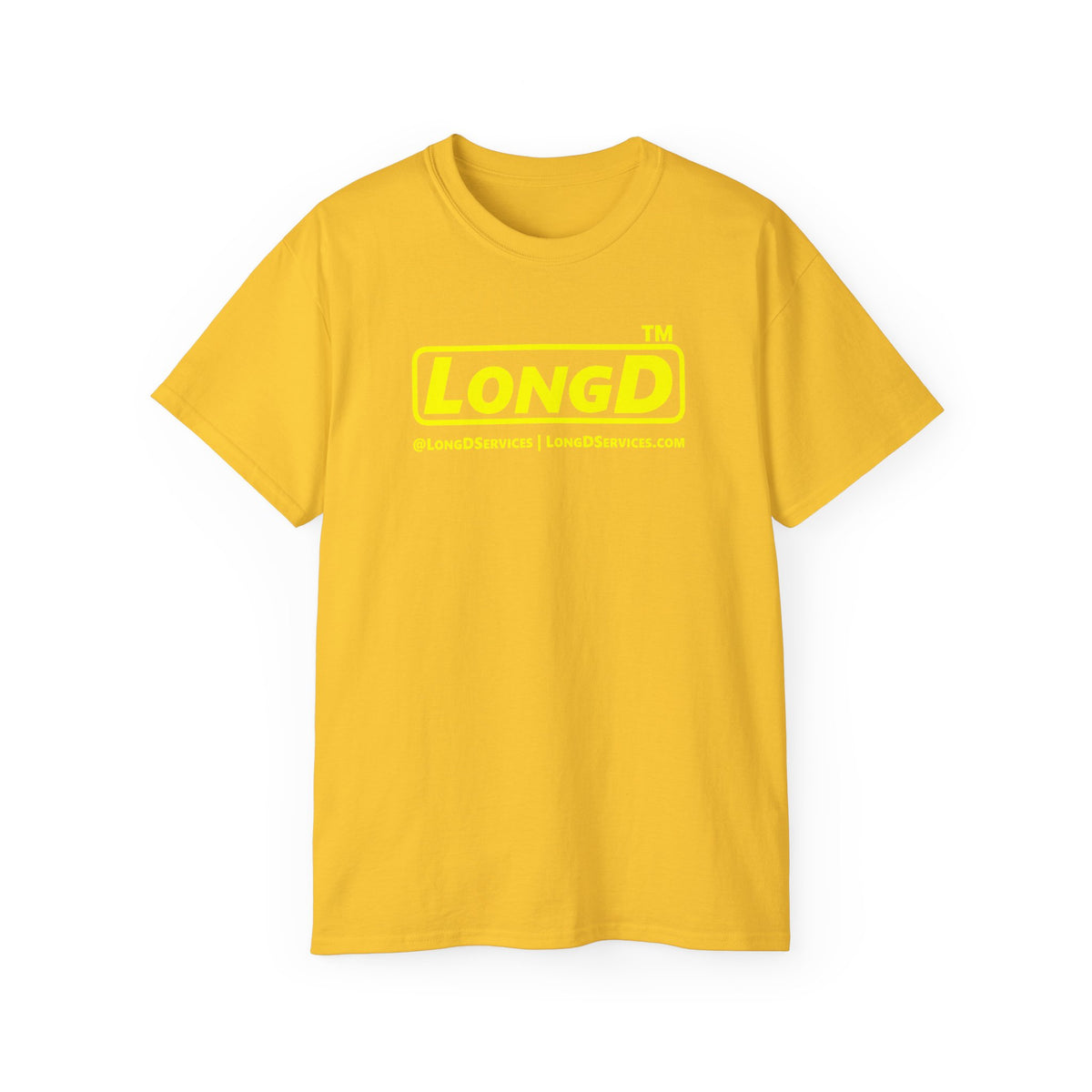 LongD Tag-domain positive alternate basic logo cotton tee