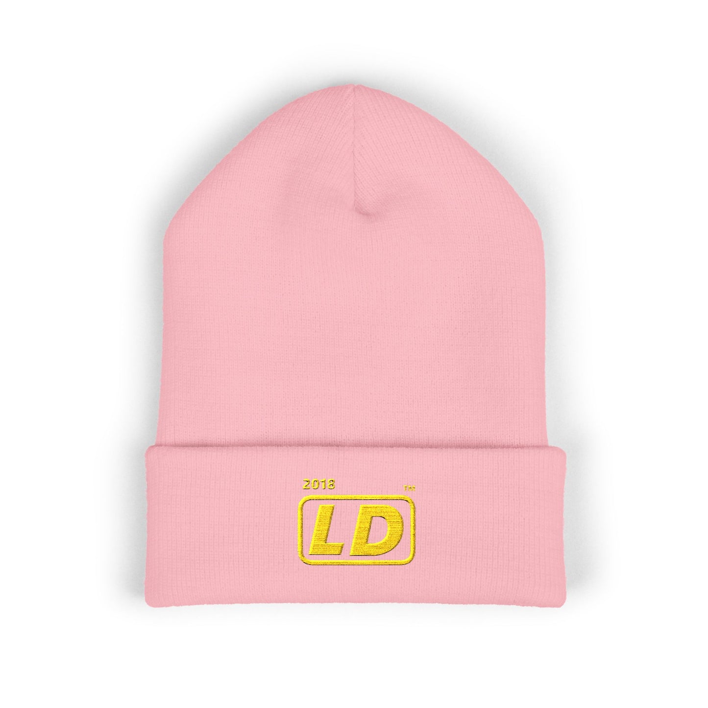 Embroidered Classic Cuffed Beanie reverse official basic logo initials