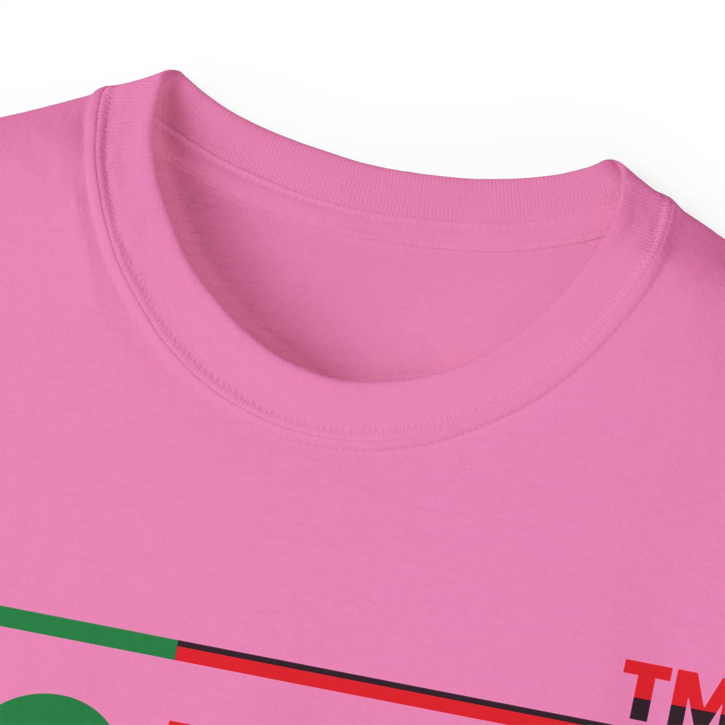 LongD positive flag Chicago logo cotton tee (Juneteenth colors)