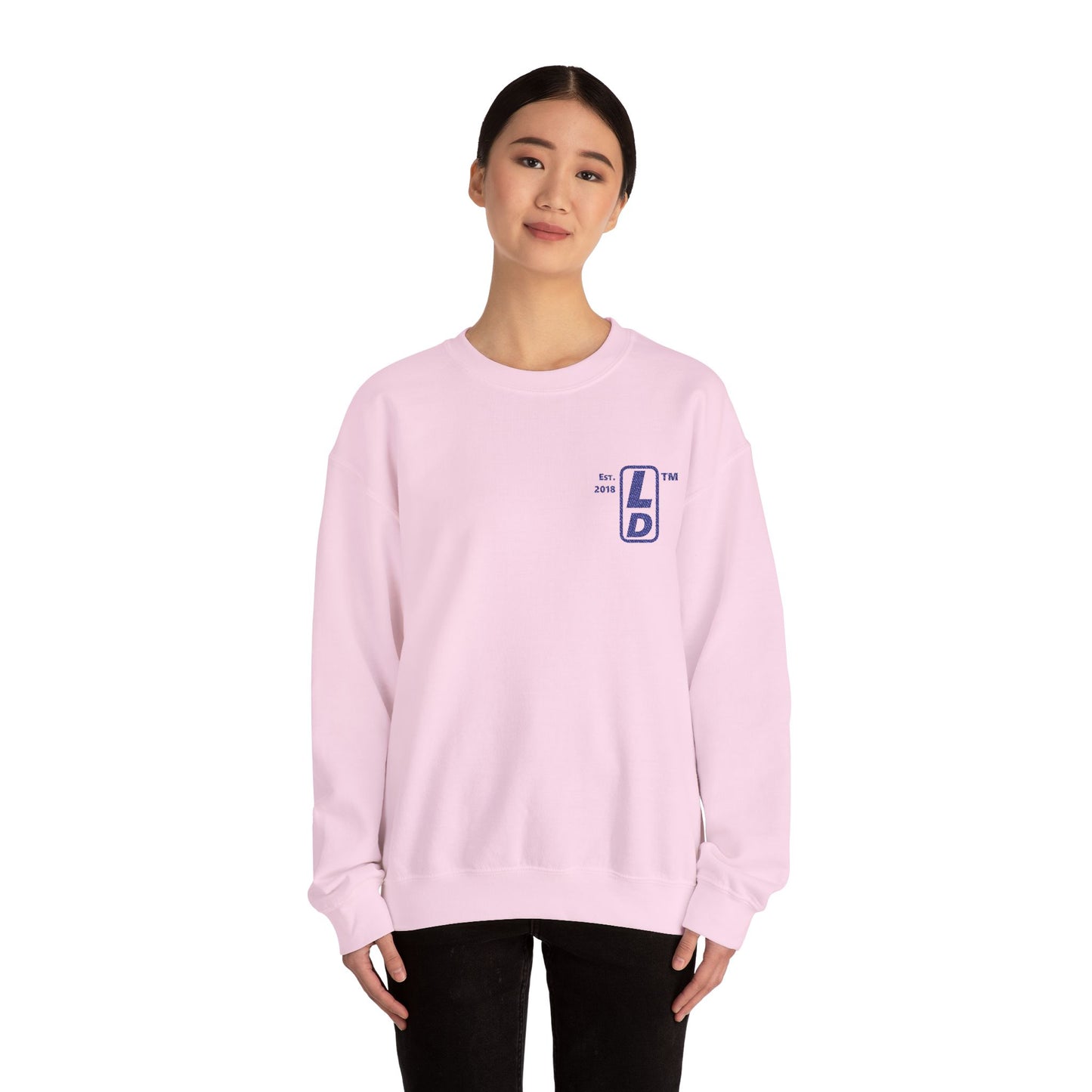 Embroidered Unisex Heavy Blend™ Crewneck Sweatshirt official basic logo upright initials