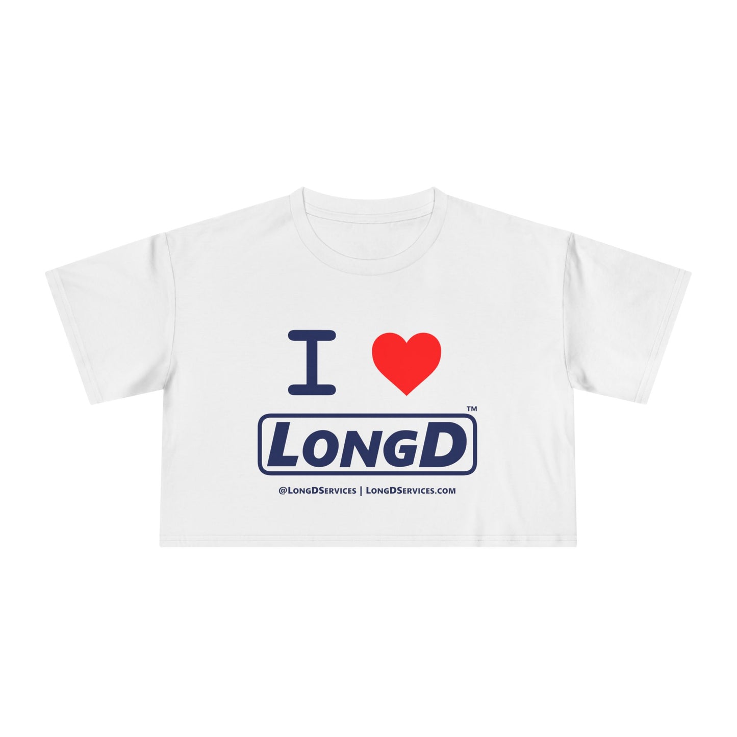 I Luv LongD Logo Women's Crop Tee (positive official)