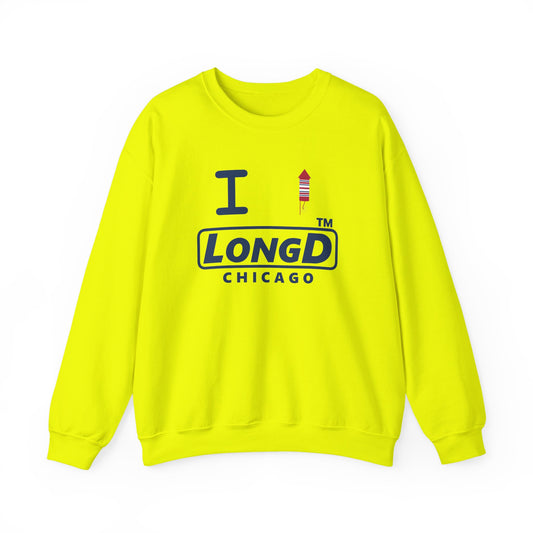 I firecracker LongD official basic Chicago logo crewneck sweatshirt