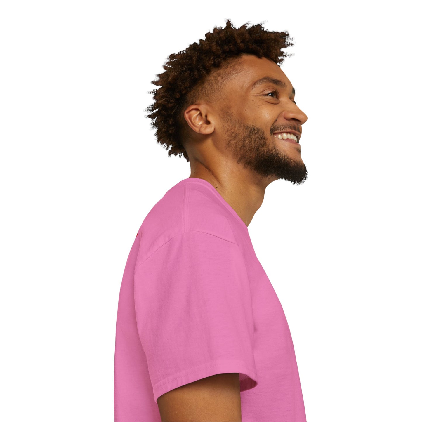 LongD positive horizontal 6-striped Hyde Park logo single-breasted front-back cotton tee (Juneteenth colors)