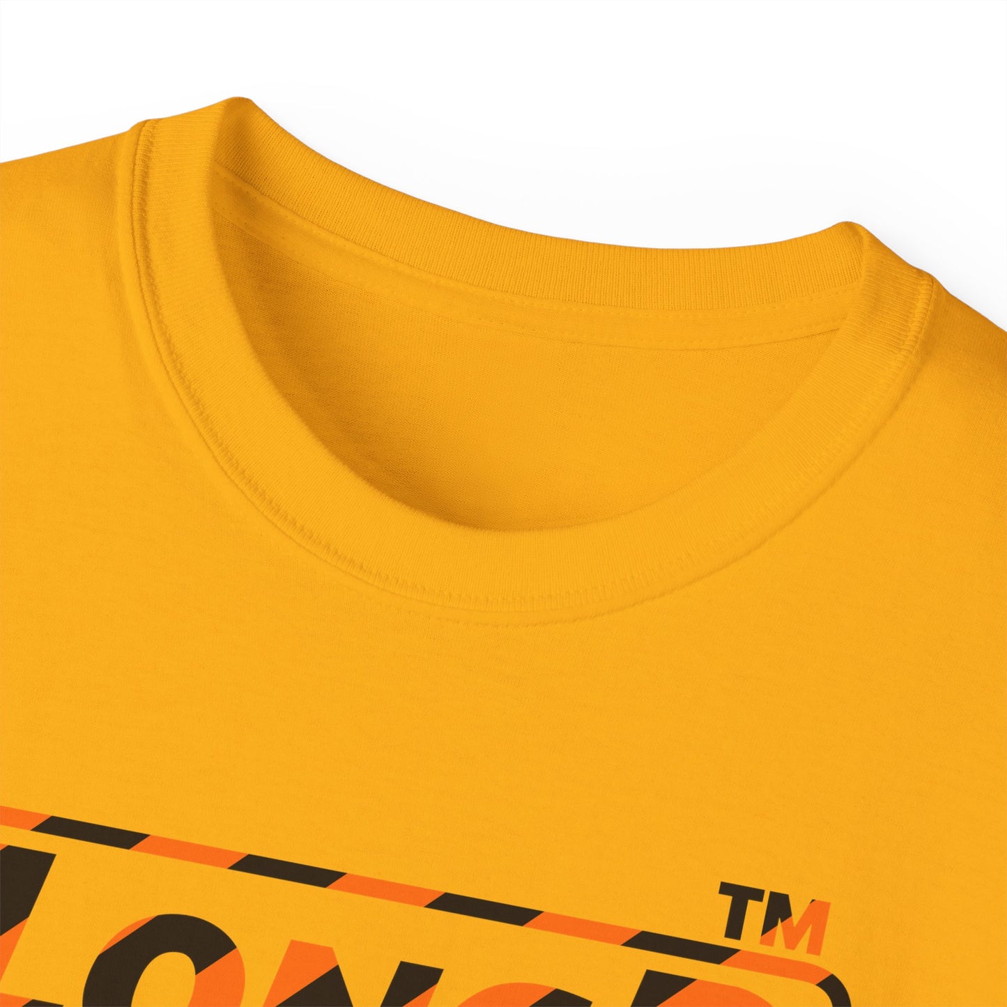 LongD Hyde Park positive 12-striped 4-print logo (Halloween colors) cotton tee