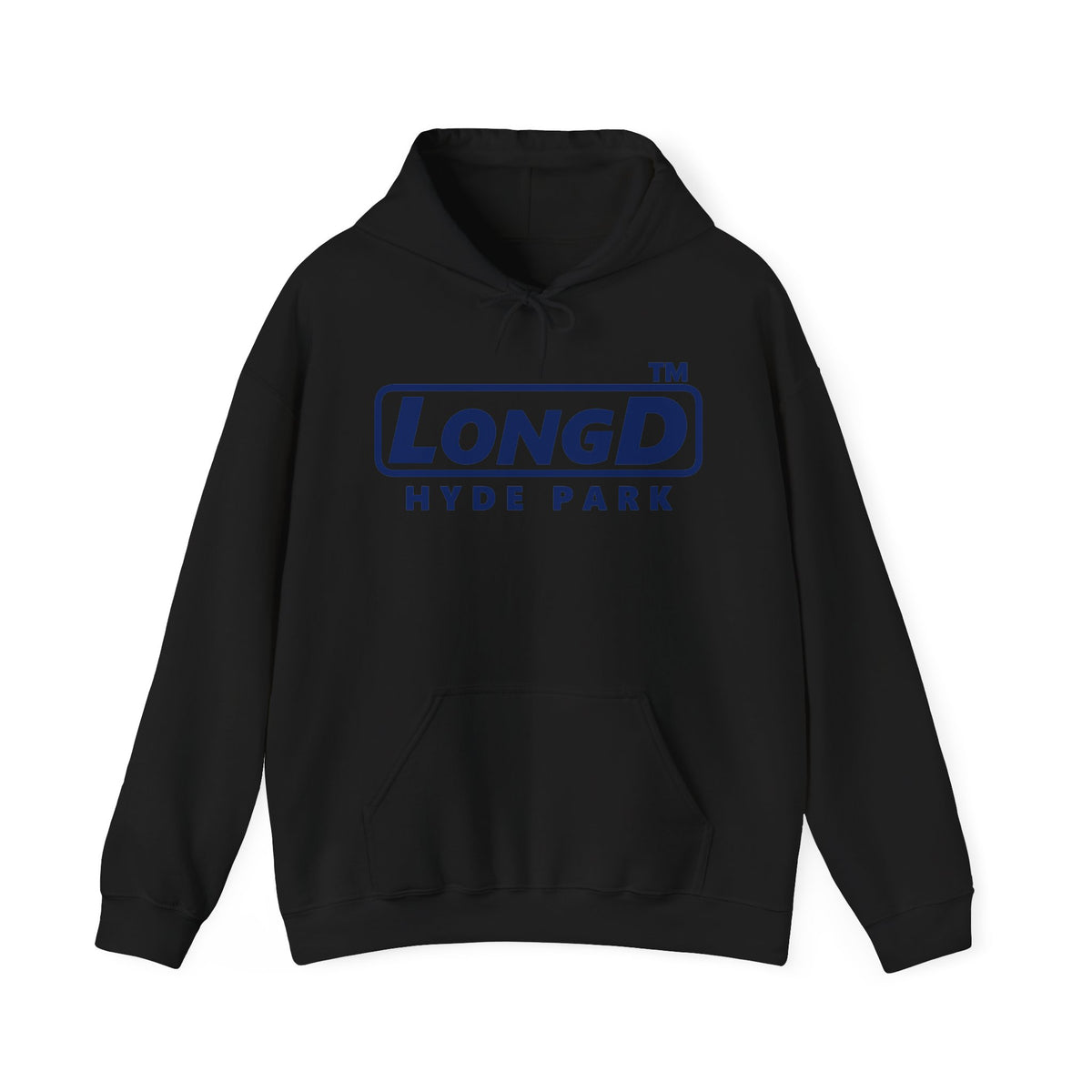 LongD Hyde Park positive basic Navy (002060) logo hoodie