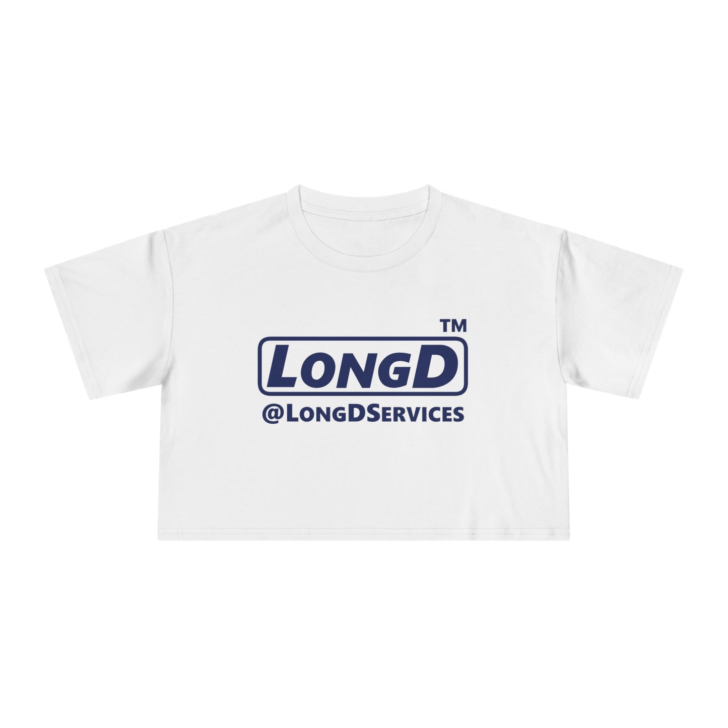 LongD Logo (tag only positive official) Women's Crop Tee