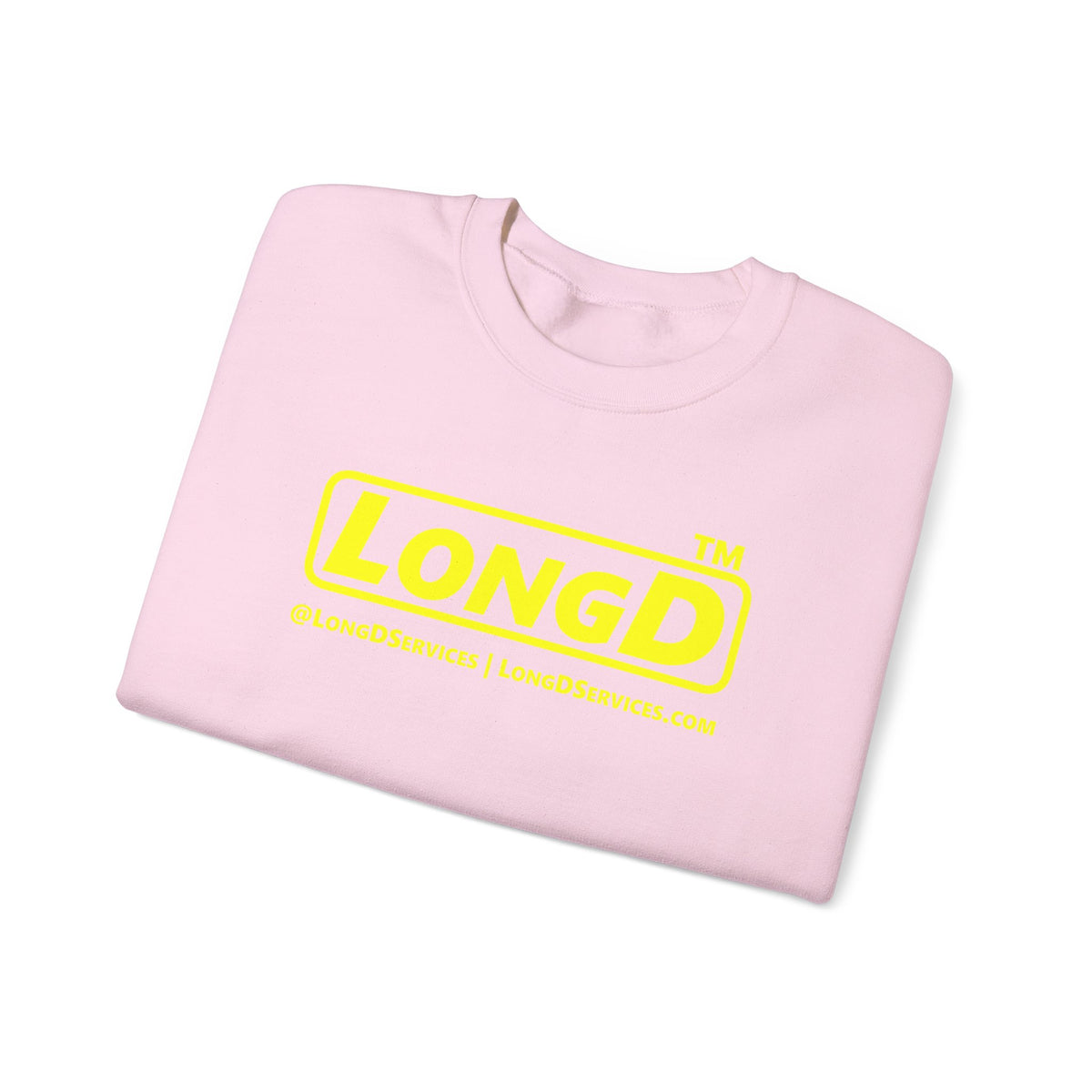 LongD Tag-domain positive alternate basic logo crewneck sweatshirt