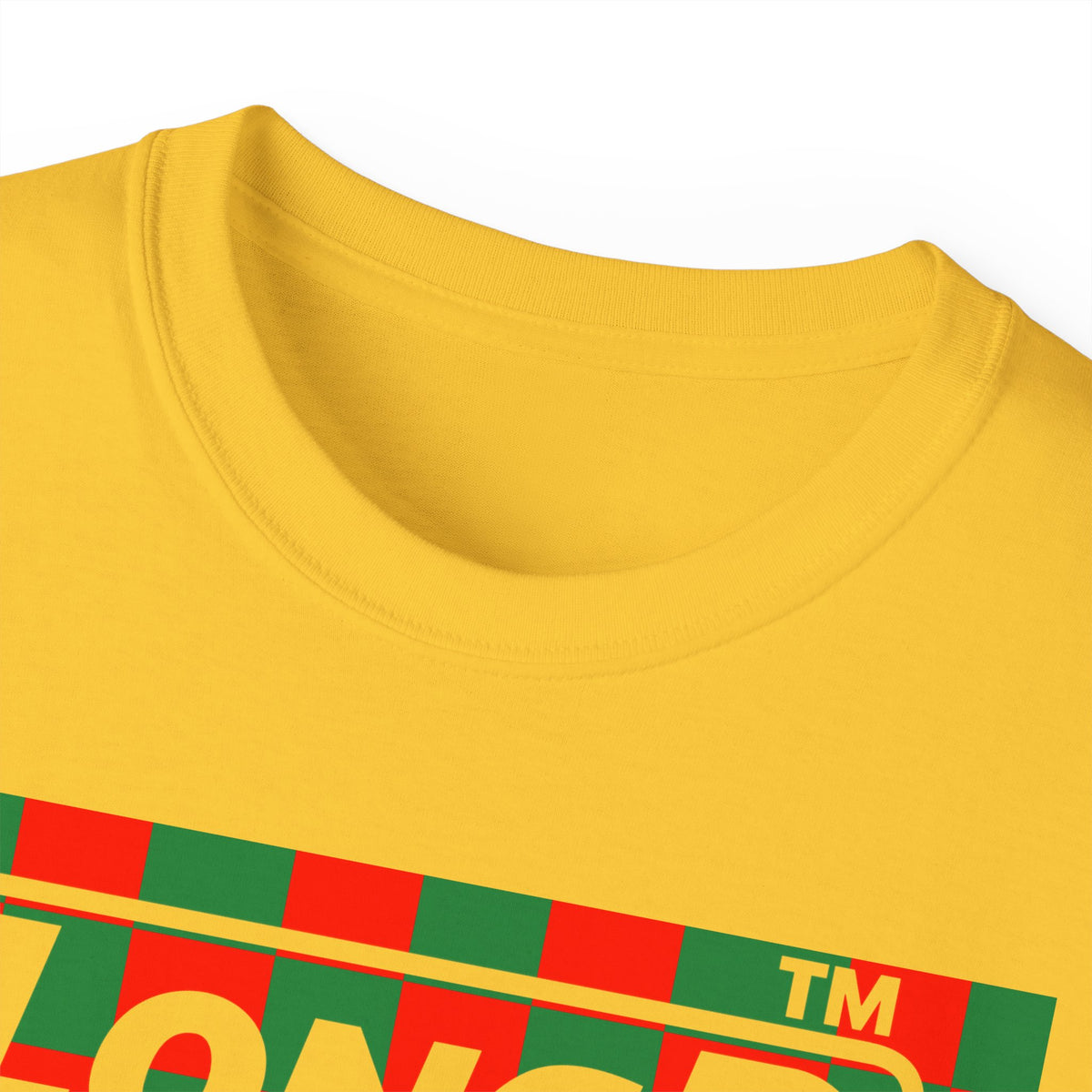 LongD Hyde Park negative checkered logo (Xmas colors) cotton tee