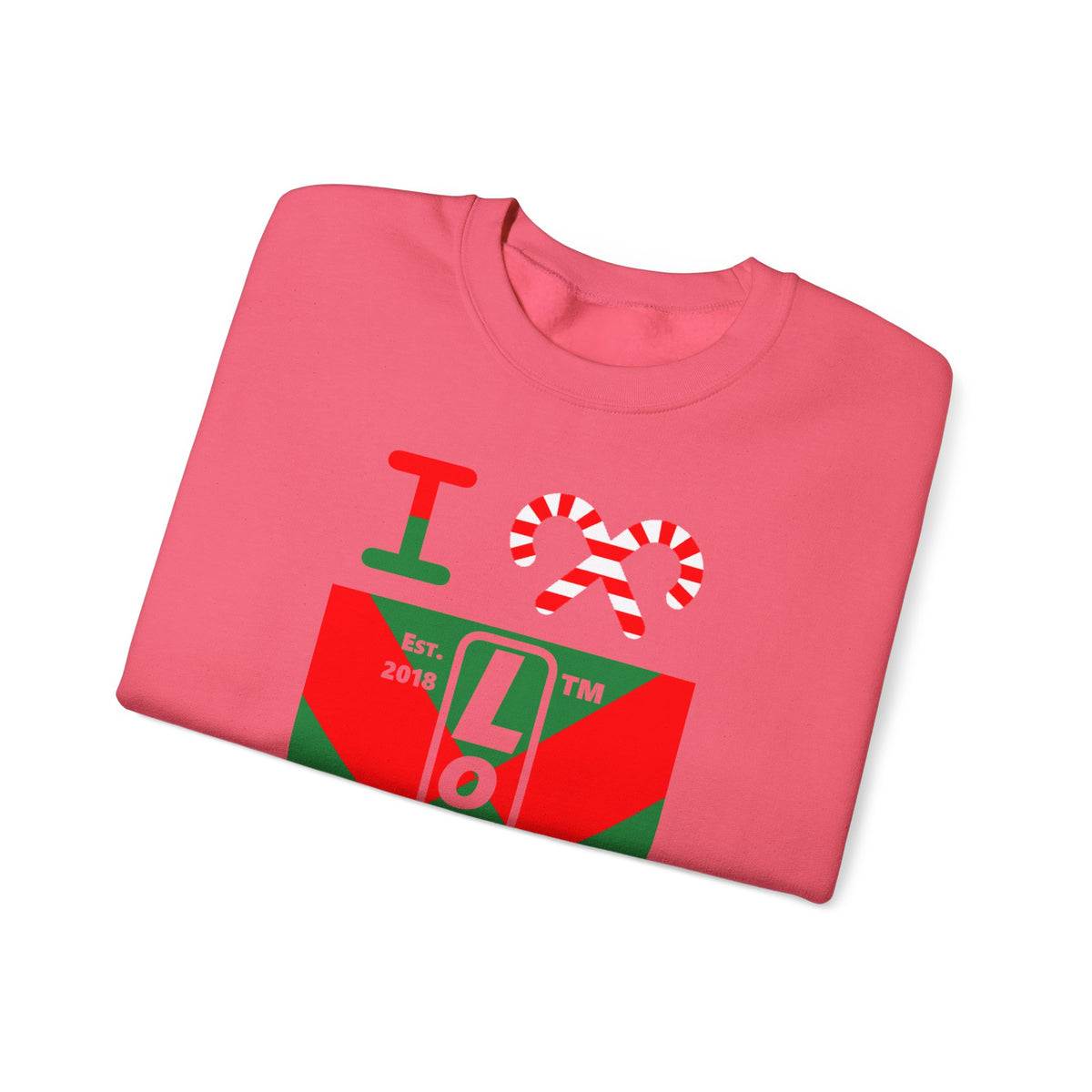 I candy cane LongD Hyde Park negative upright argyle x logo crewneck sweatshirt