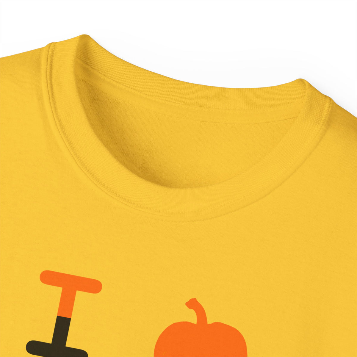 I pumpkin LongD Hyde Park negative upright argyle logo cotton tee