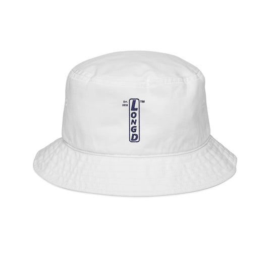 Embroidered official basic upright logo bucket hat