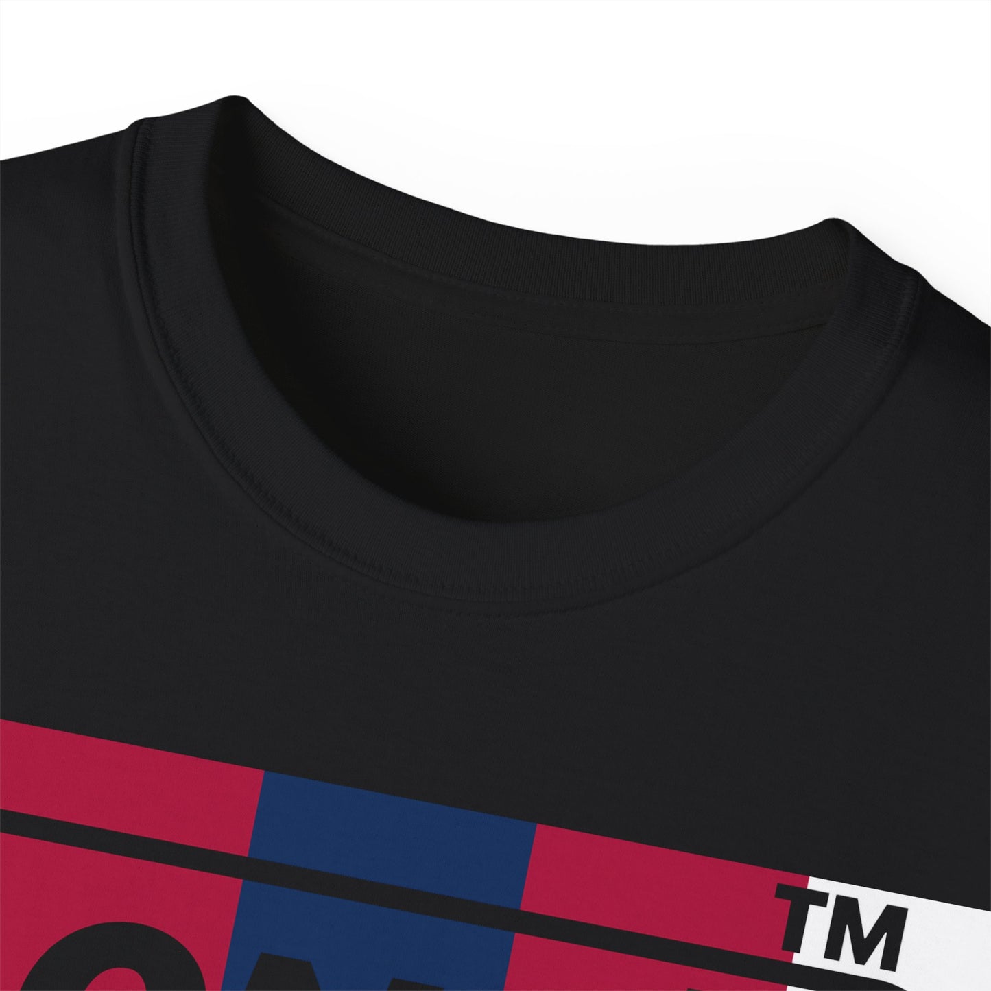 LongD negative 2x5 Hyde Park logo cotton tee (patriotic colors)