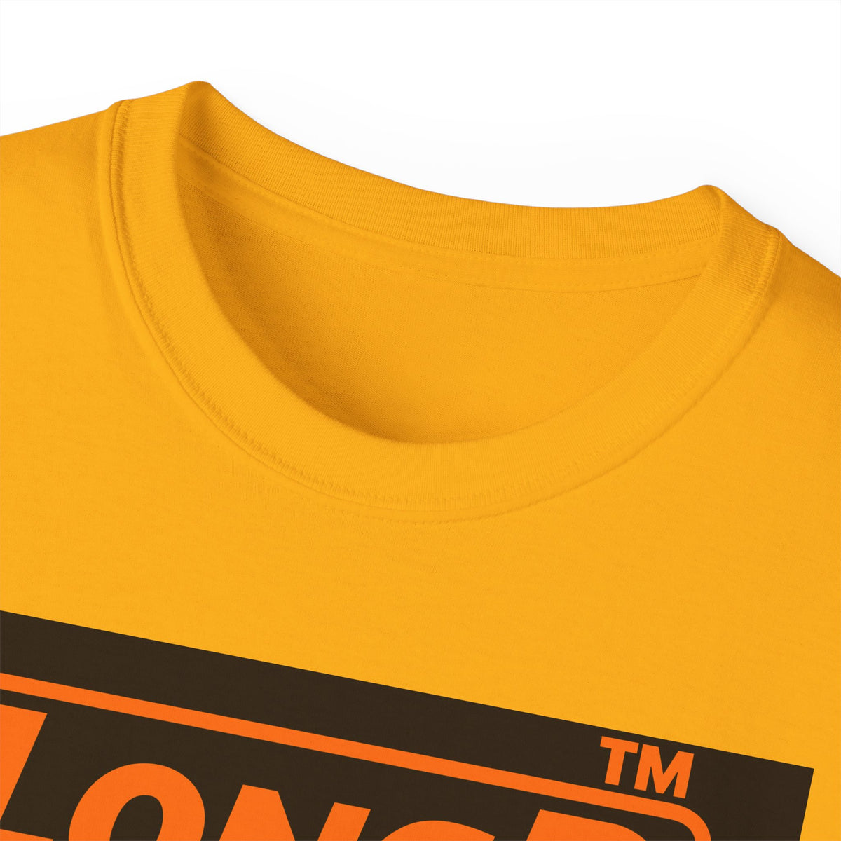 LongD Hyde Park logo orange (FE7518) on Black (000000) (Halloween colors) cotton tee