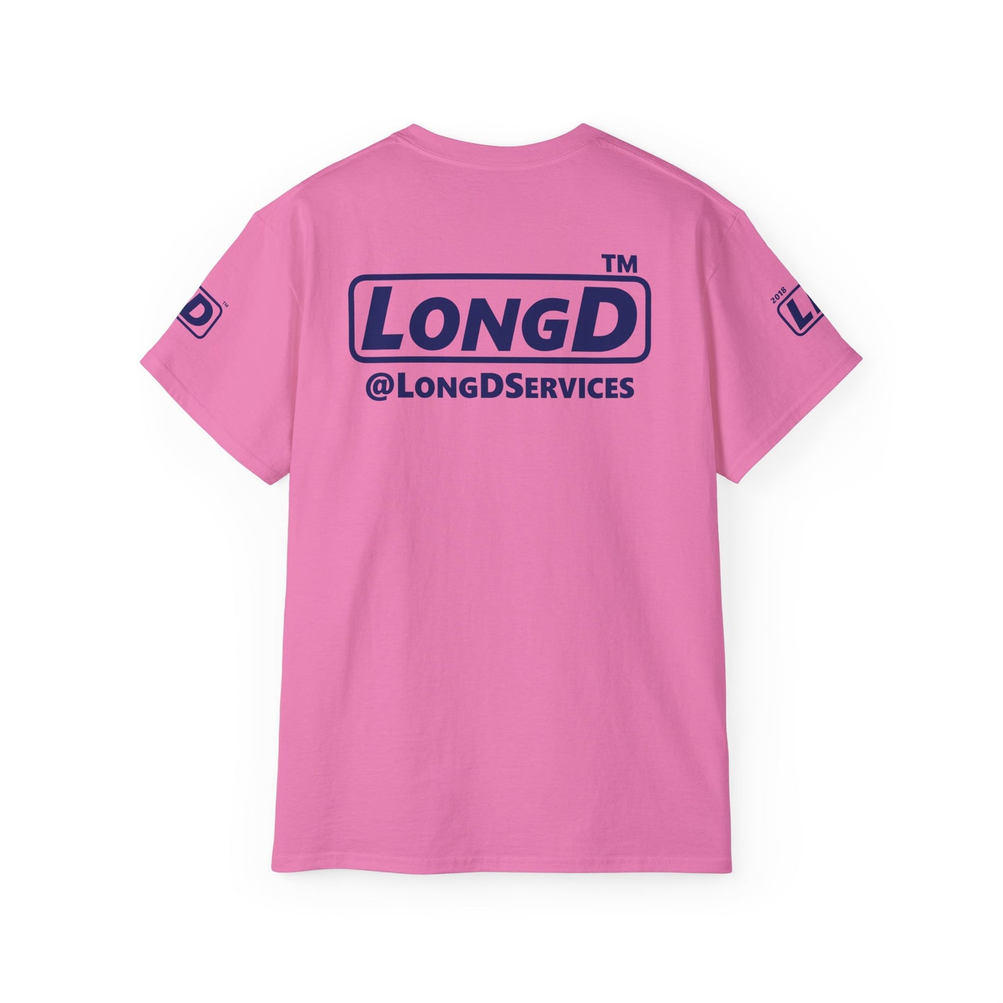 I fist LongD official Chicago logo 4-print cotton tee with multicolored fist