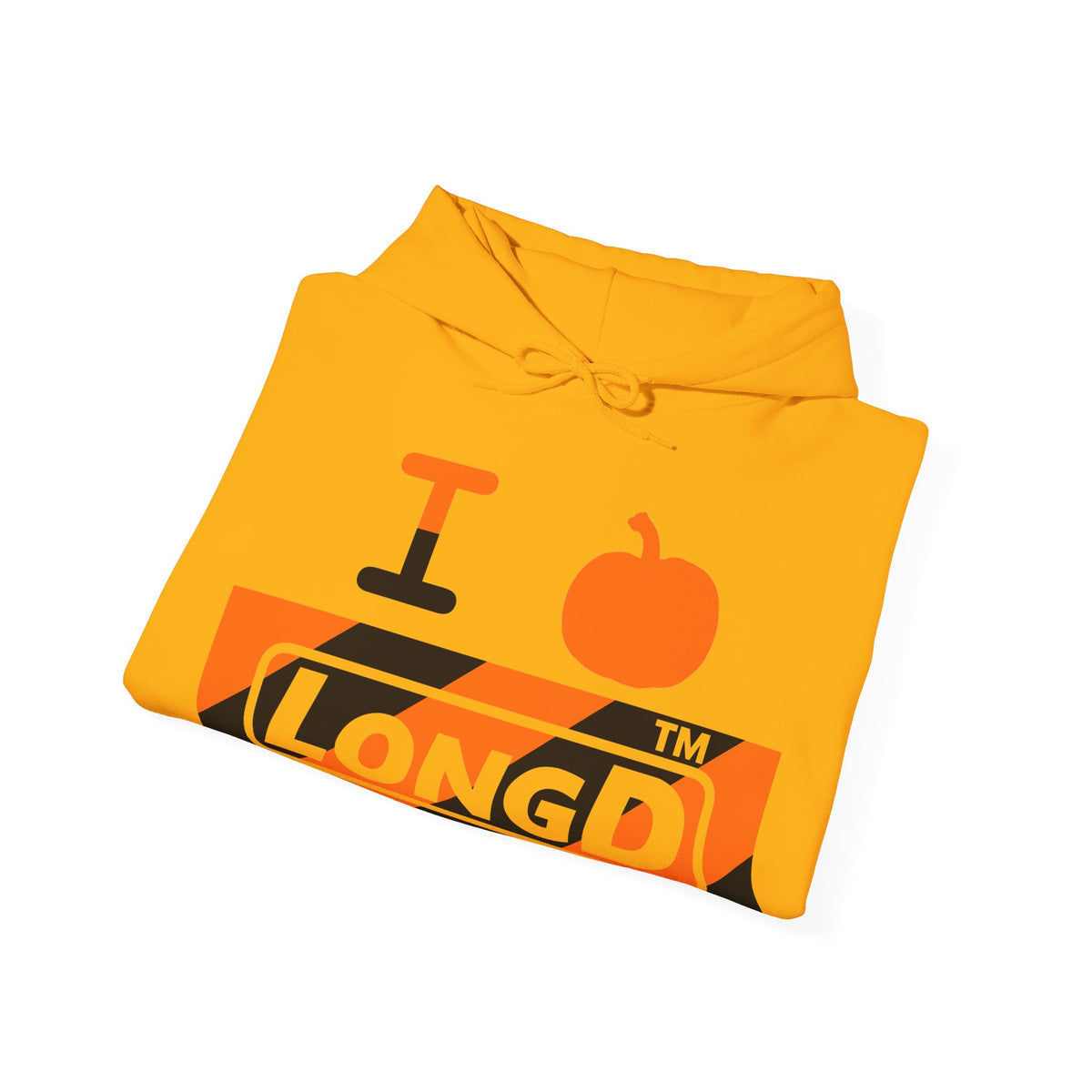 I pumpkin LongD Tag-domain negative original diagonal 6-striped logo hoodie