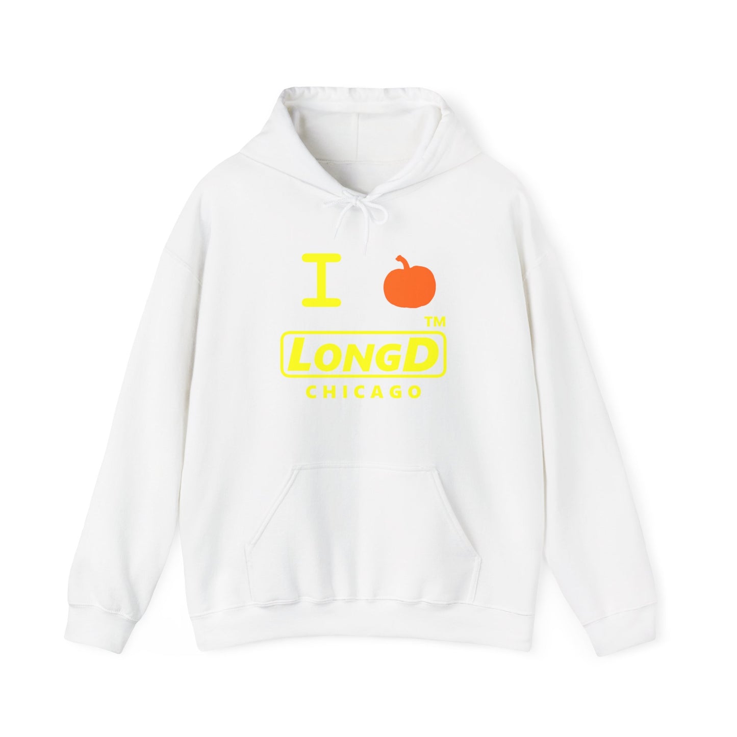 I Pumpkin LongD® Logo Hoodie yellow basic Chicago logo