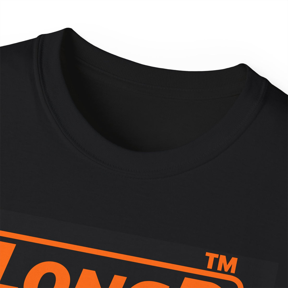 LongD Hyde Park logo orange (FE7518) on Black (000000) (Halloween colors) cotton tee