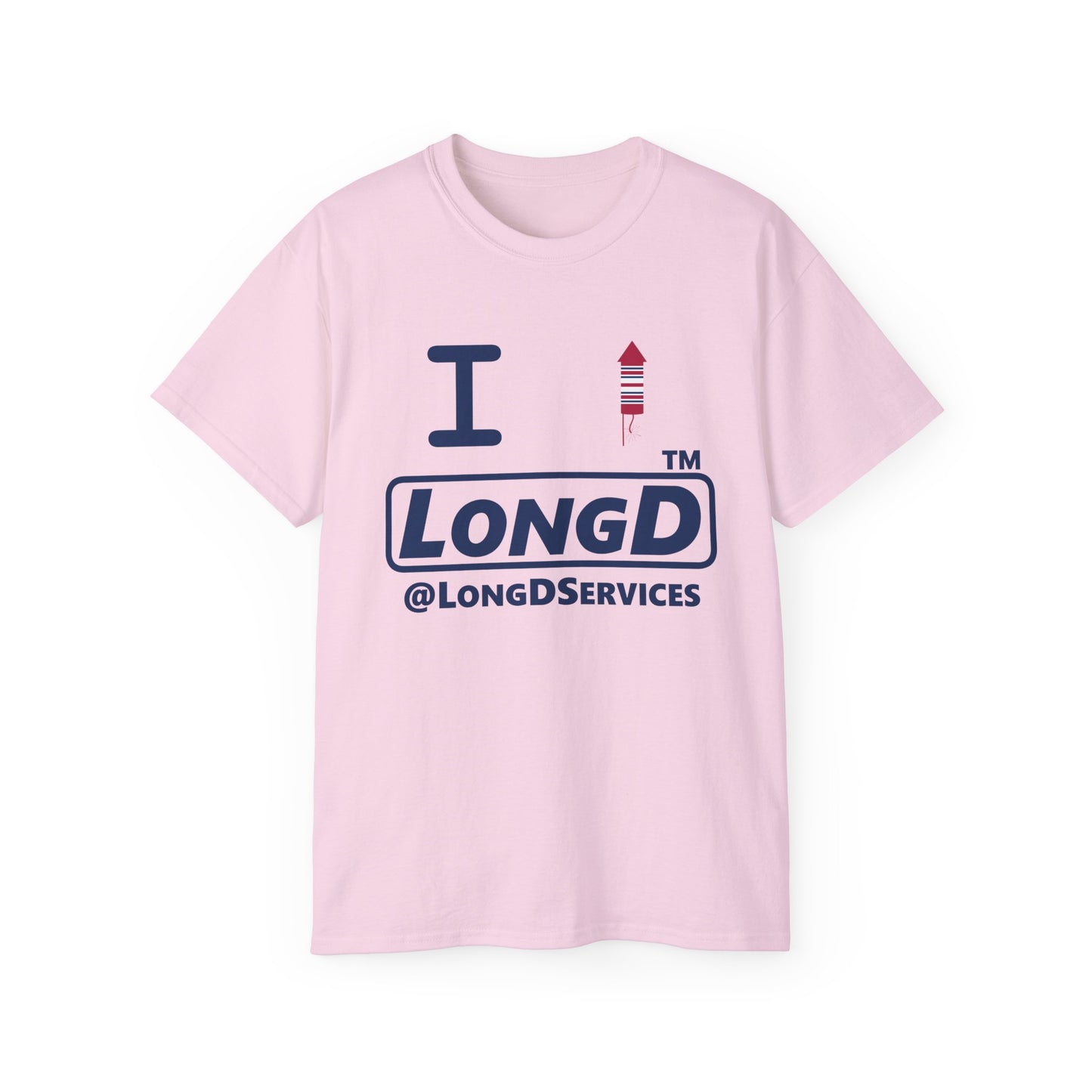 I firecracker LongD official basic tag logo cotton tee