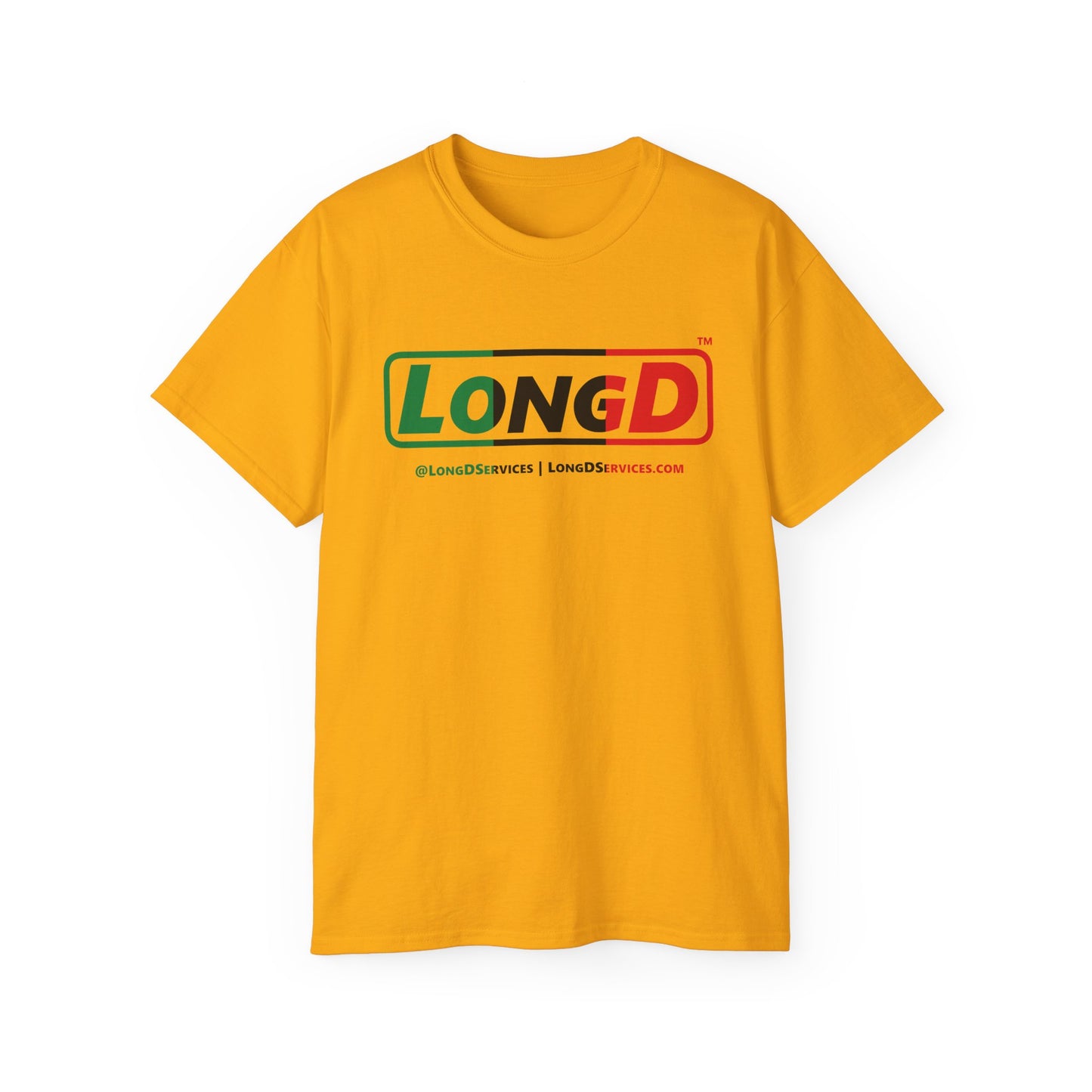 LongD® Logo Cotton Tee Juneteenth positive thirds text