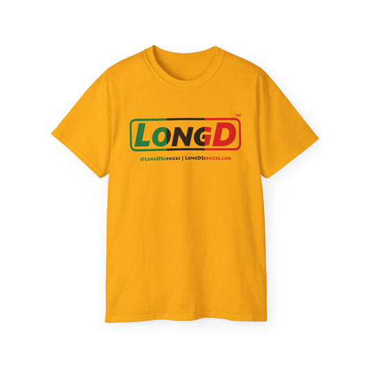 LongD® Logo Cotton Tee Juneteenth positive thirds text