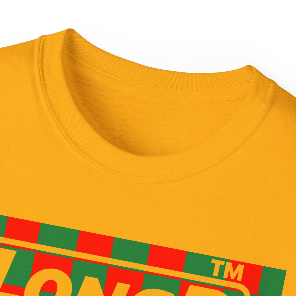 LongD Chicago negative checkered logo (Xmas colors) cotton tee