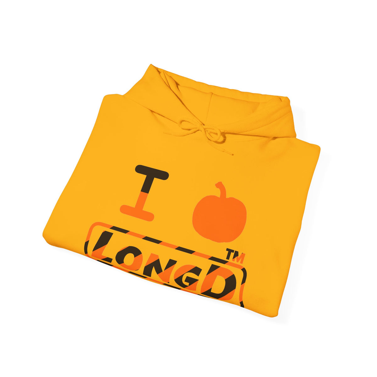 I pumpkin LongD Hyde Park positive 12-striped logo hoodie