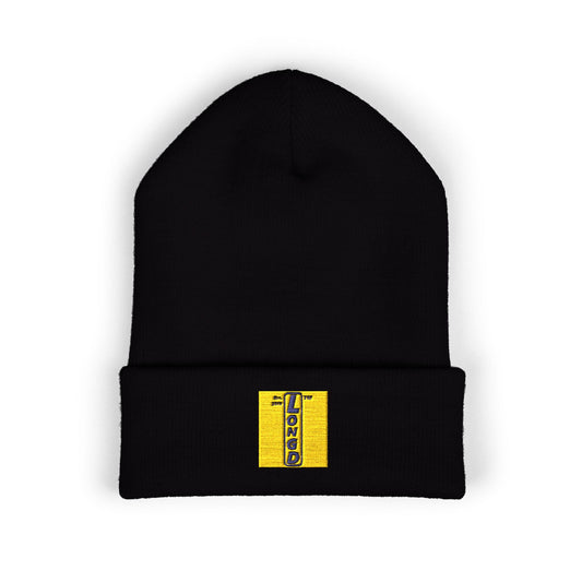 Embroidered Classic Cuffed Beanie official logo upright