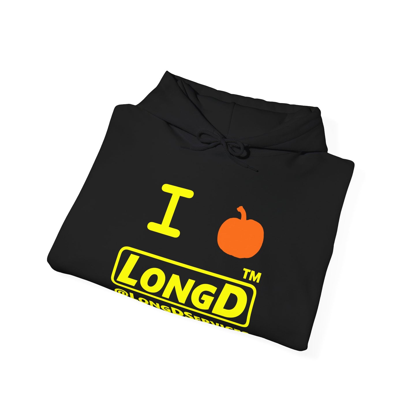 I Pumpkin LongD® Logo Hoodie yellow basic tag logo