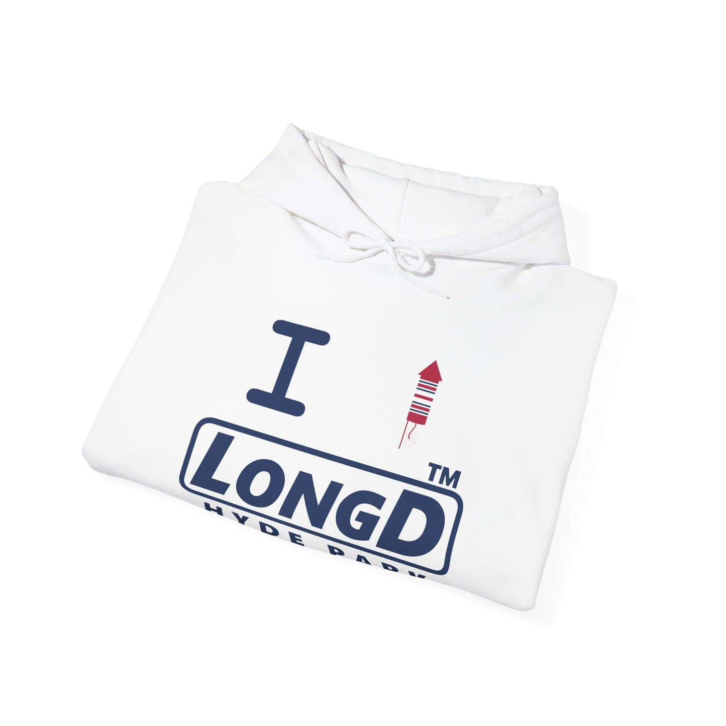 I firecracker LongD® positive basic official Hyde Park logo hoodie