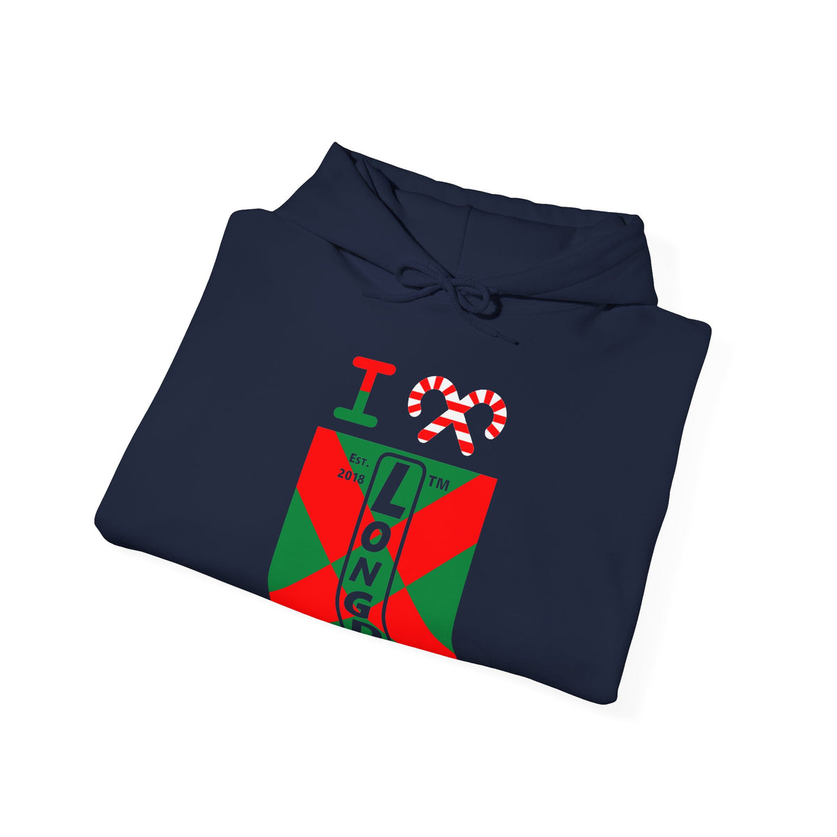 I candy cane LongD Chicago negative upright argyle x logo hoodie