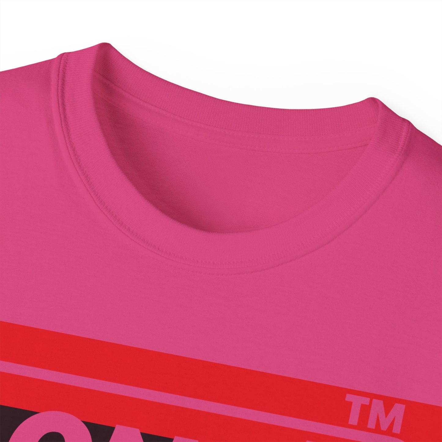 LongD negative horizontal 3-striped Chicago logo cotton tee (Juneteenth colors)