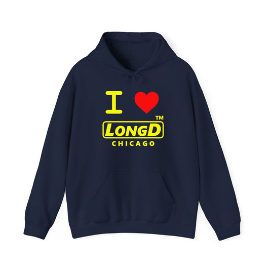 I Luv LongD® Logo (positive alternate Chicago version) Hoodie