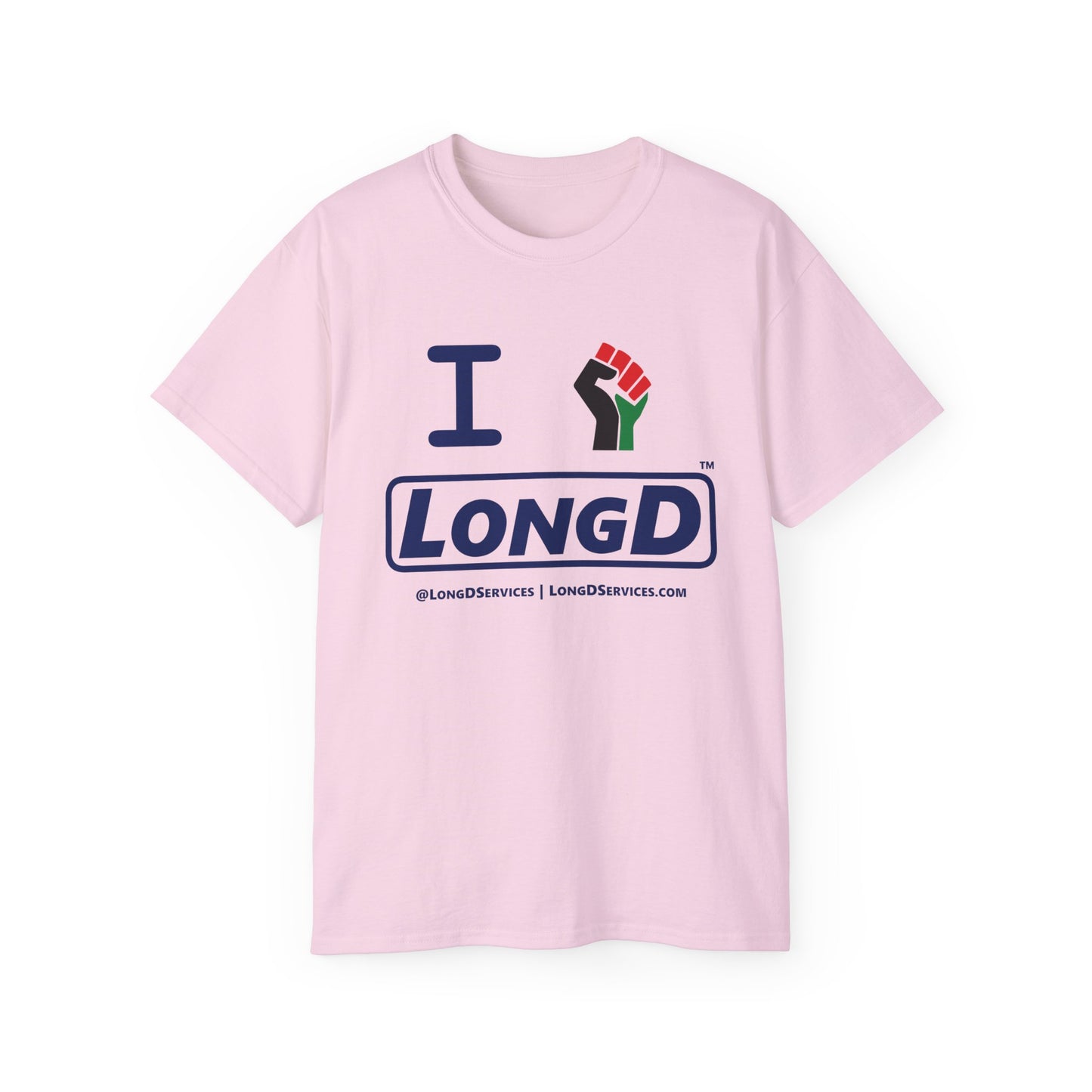 I Fist LongD® Official Logo Cotton Tee Juneteenth multicolored fist