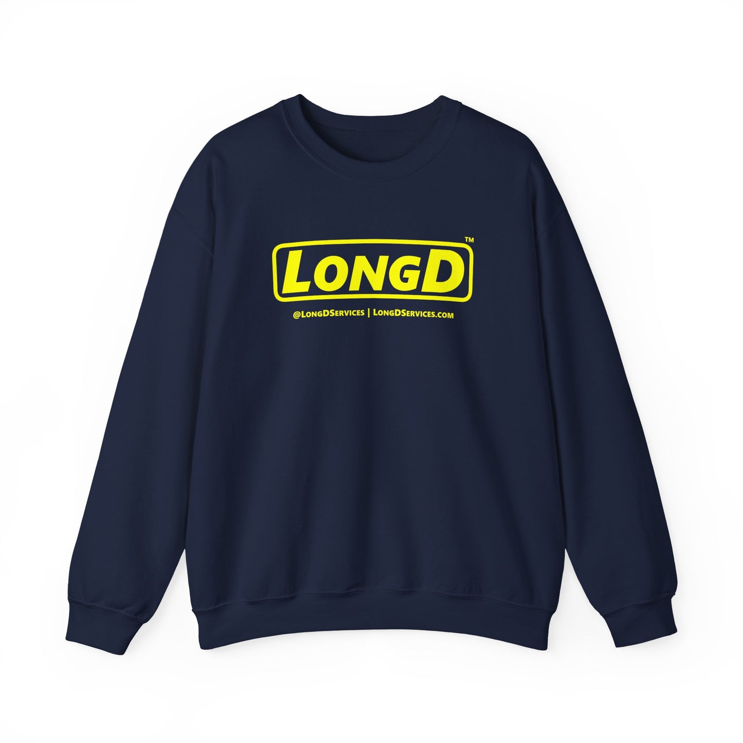 LongD reverse Tag logo crewneck sweatshirt