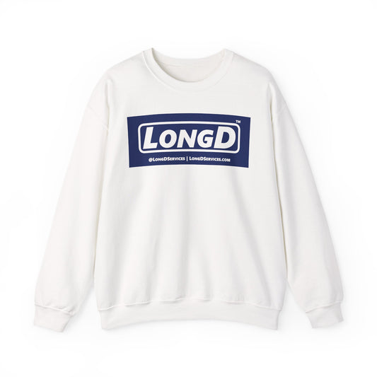 LongD negative official original logo crewneck sweatshirt