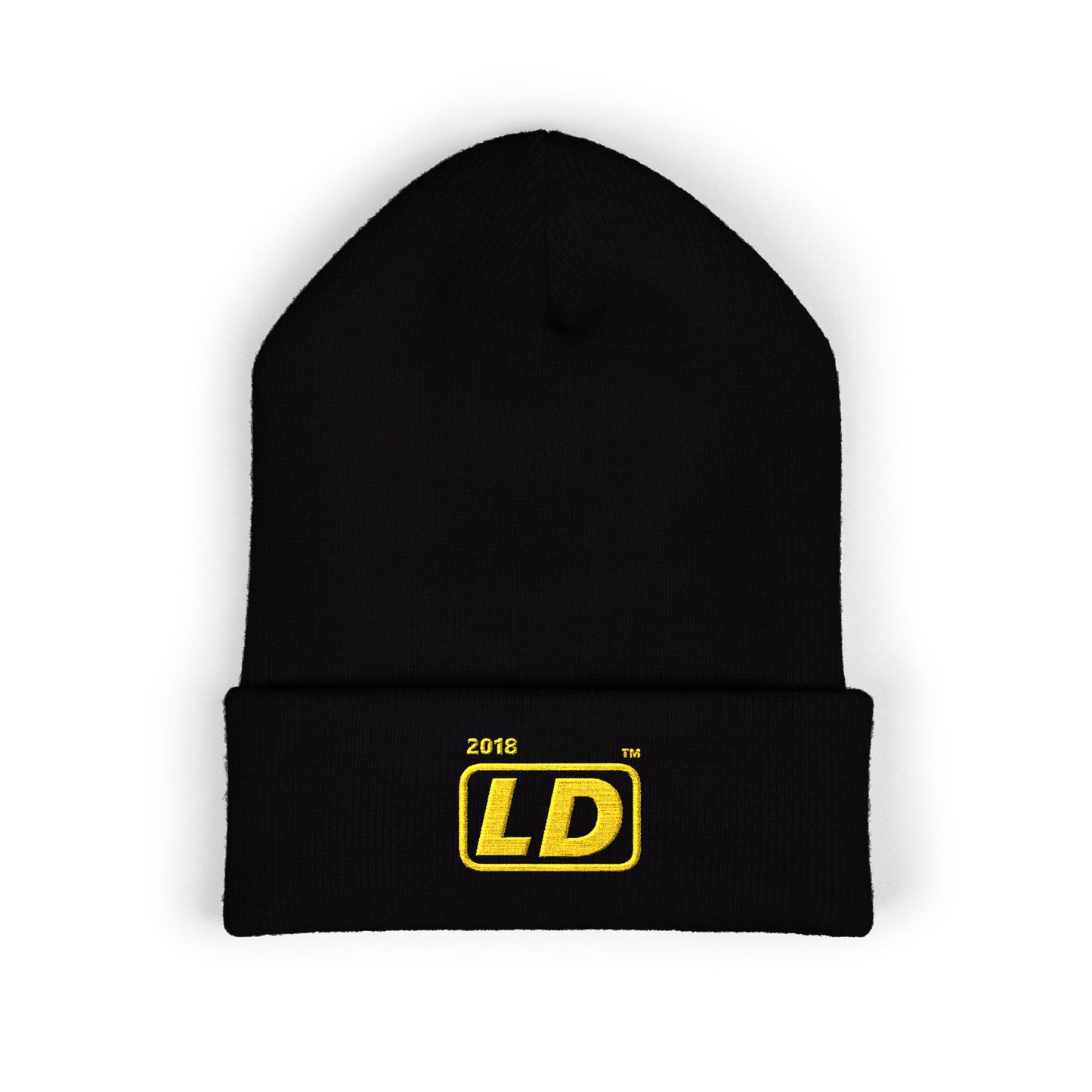 Embroidered Classic Cuffed Beanie reverse official basic logo initials