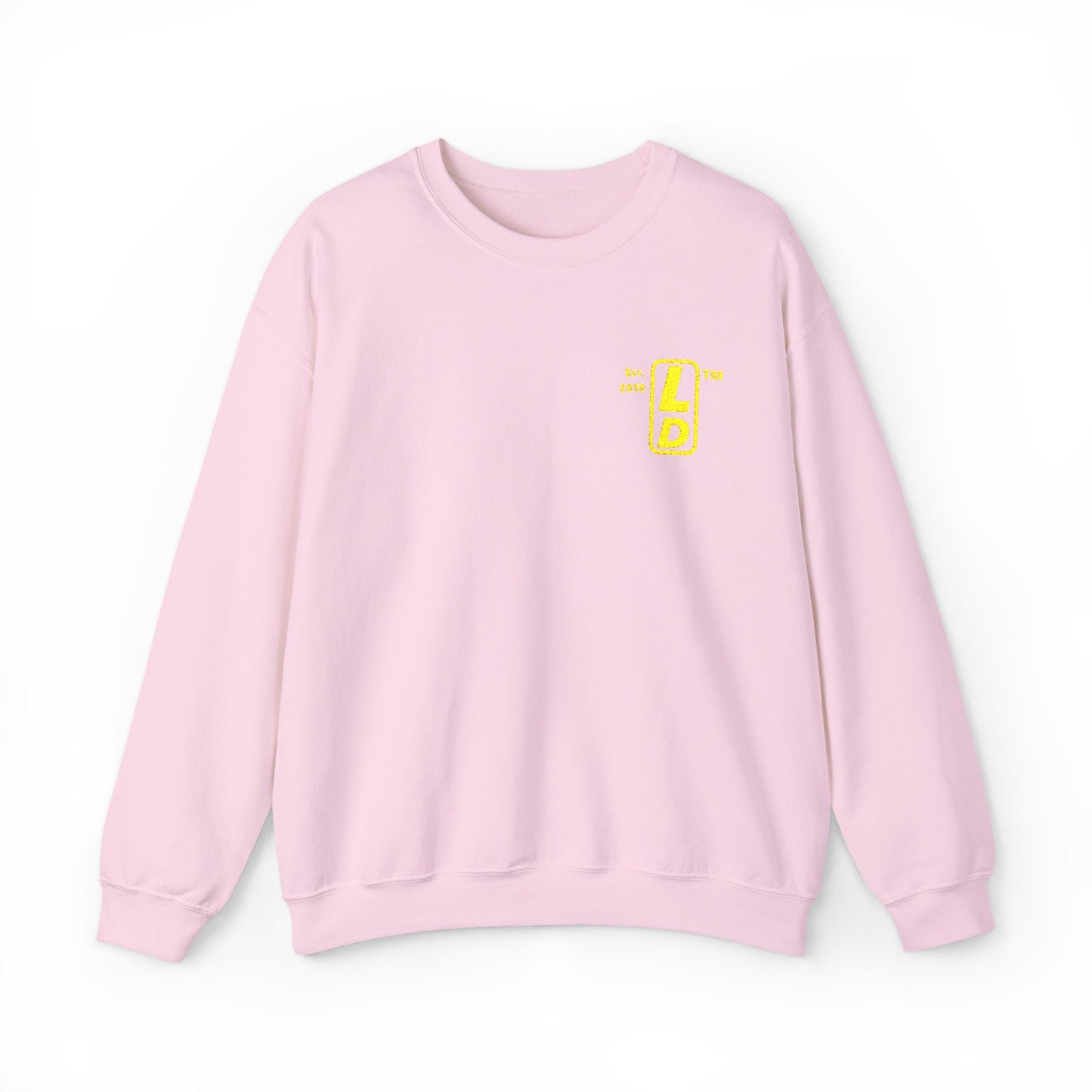 Embroidered Unisex Heavy Blend™ Crewneck Sweatshirt reverse basic logo upright initials