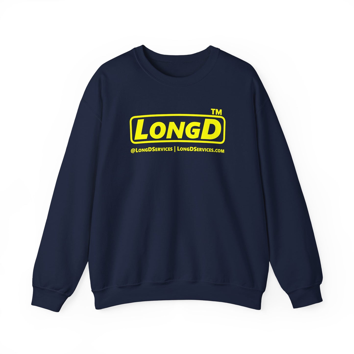 LongD Tag-domain positive alternate basic logo crewneck sweatshirt
