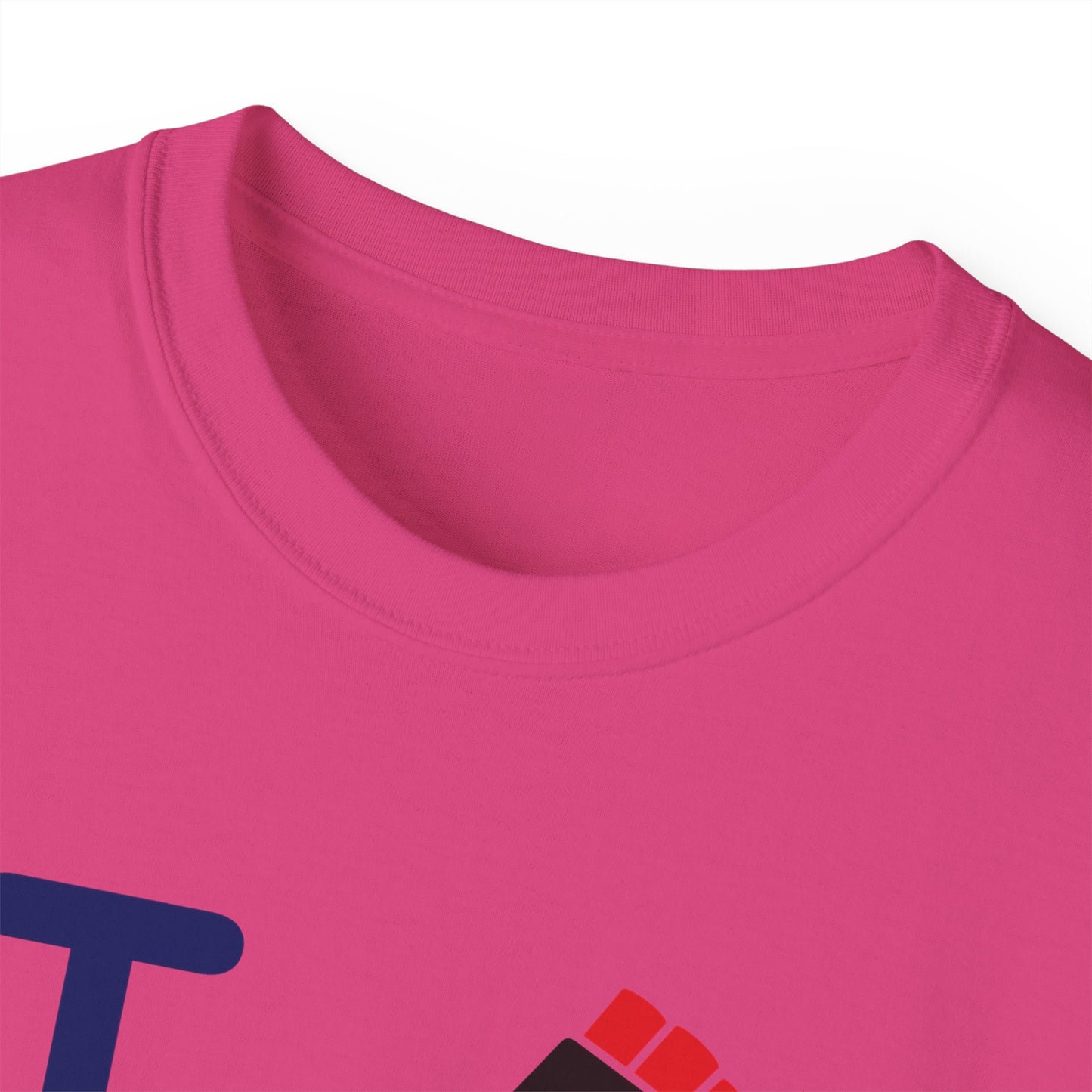I Fist LongD® Official Logo Cotton Tee Juneteenth multicolored fist