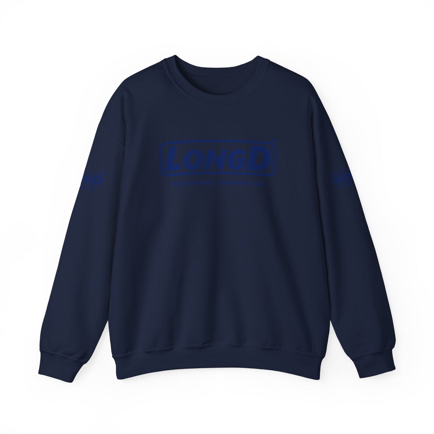 LongD official 4-print original logo crewneck sweatshirt