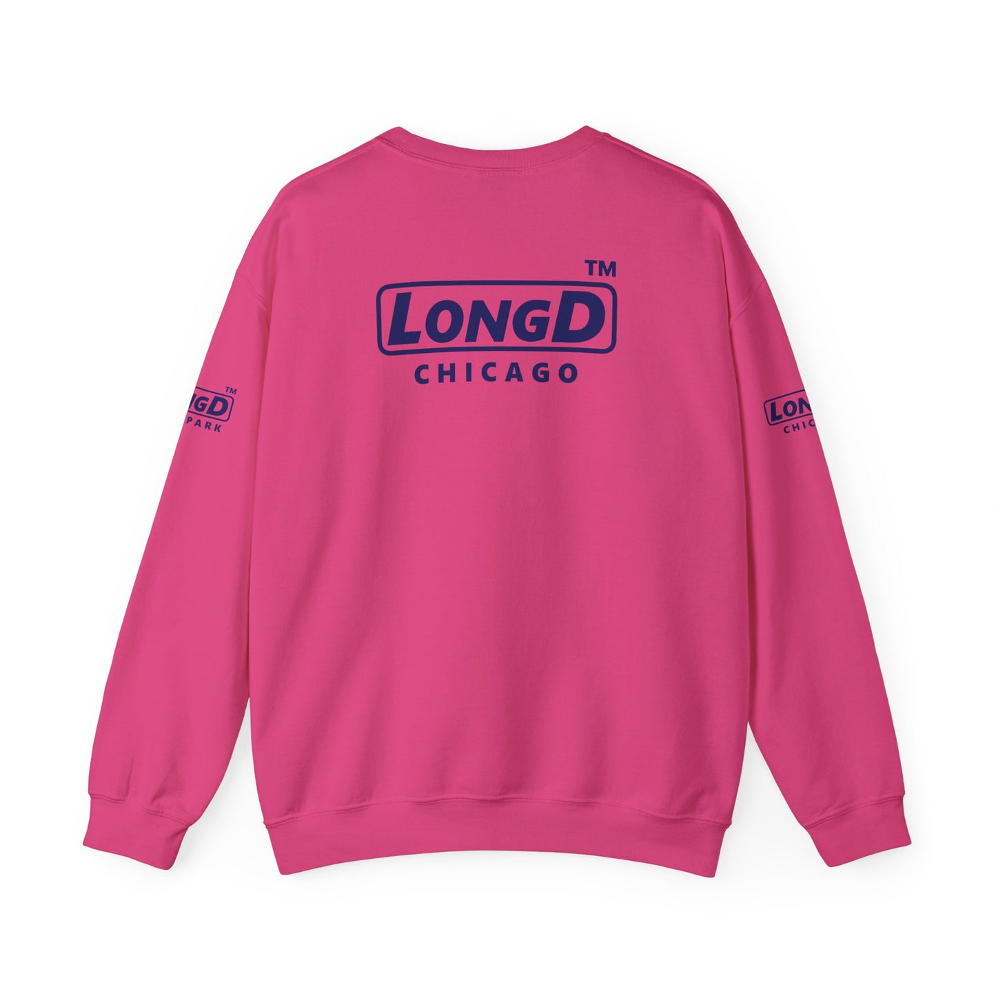 LongD official 4-print original logo crewneck sweatshirt
