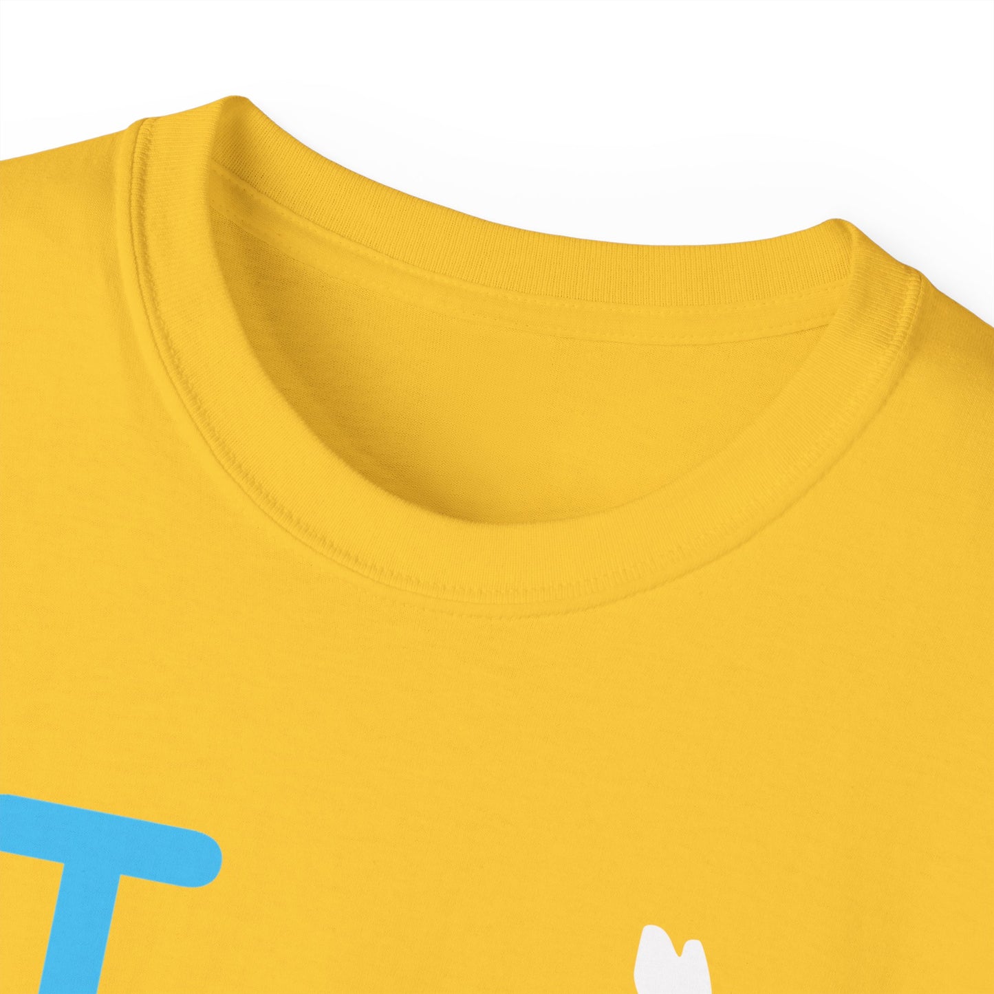 I Bunny LongD® positive turquoise Chicago Logo Cotton Tee